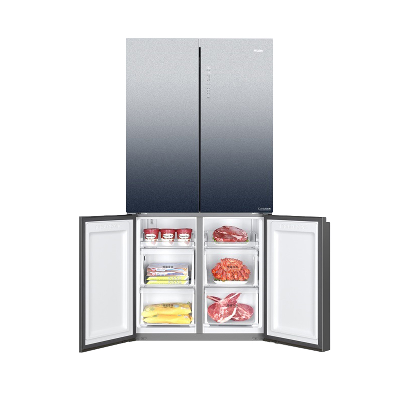 海尔（Haier）全空间保鲜家用冰箱555升十字对开门双变频一级能效风冷无霜超薄嵌入式三循环BCD-555WSCEU1