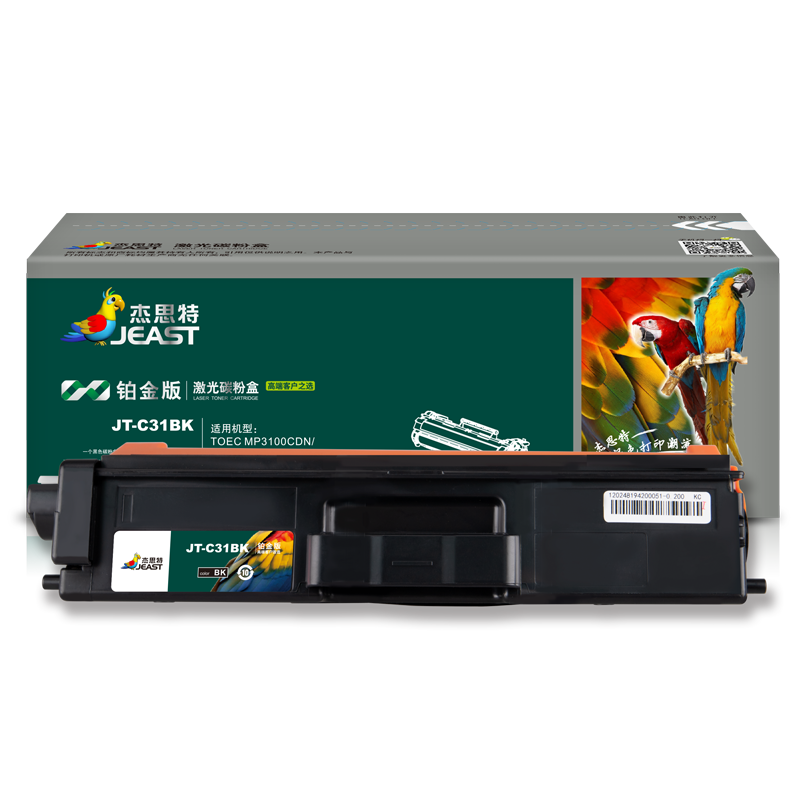 杰思特JT-C31BK铂金版 6500页 适用TOEC MP3100CDN MP3105 硒鼓 (计价单位：只) 黑色